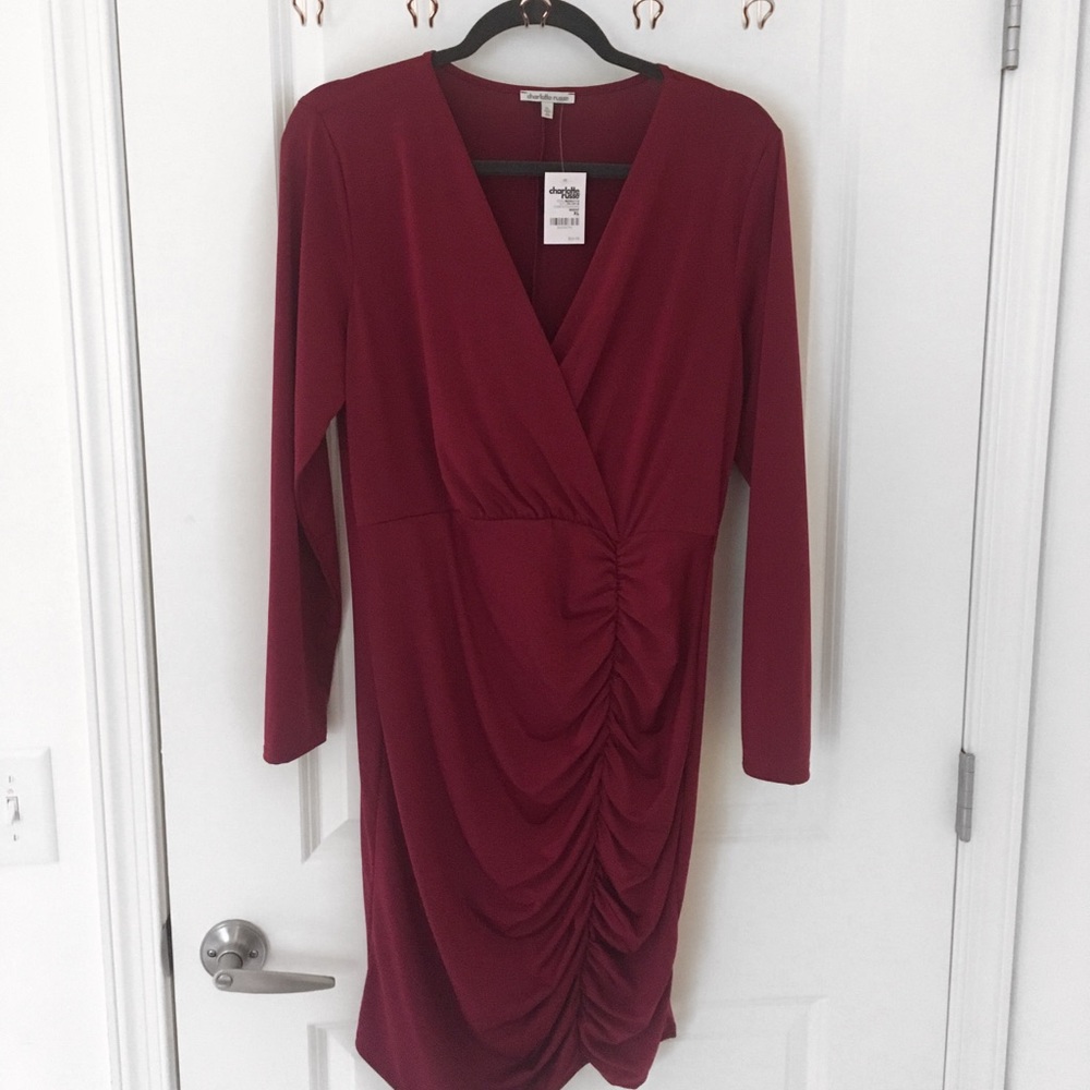 Ruched Red Dress - XL